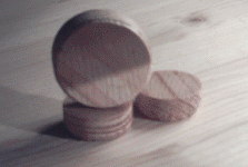 Schornsteinfeger aus Holzscheiben basteln