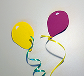 Glckwunschkarten mit Luftballons basteln