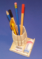 Stifthalter aus Wscheklammern basteln