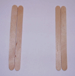 Bilderrahmen aus Eisstielen Holzstbchen basteln