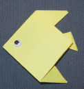 Fisch aus Papier falten
