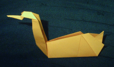 Schwan aus Papier falten