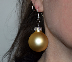 Ohrringe für Weihnachten basteln