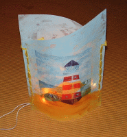 Leuchtturm-Lampe basteln