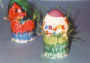 Einfache Eierbecher basteln