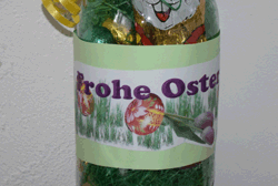 Osternest in Flasche basteln