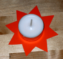 Stern-Teelichter zum Advent basteln
