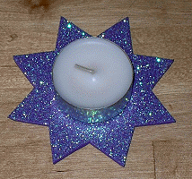 Stern-Teelichter zum Advent basteln