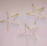 Goldene Sterne basteln