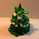 Weihnachtsbaum aus Papier basteln