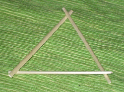 Tannenbaum aus Dreiecken basteln