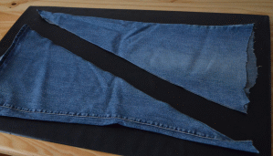 Schultüte aus einer Jeans basteln