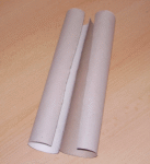 Laterne aus Papprollen basteln